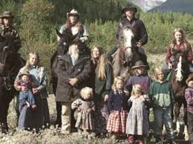 Pilgrims coming to the new world.