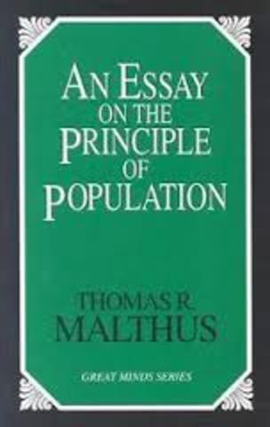 Thomas Malthus publishes An Essay on the Principle of Population