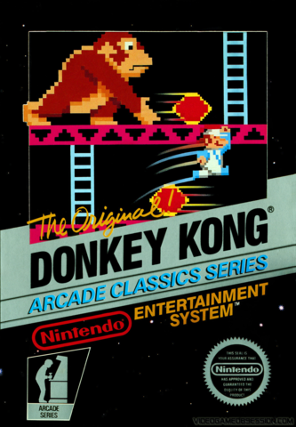 Donkey Kong: Made in japan about an ape stealing a girl and stopping a man from taking her back