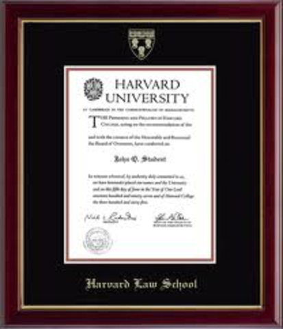 Graduates from law school