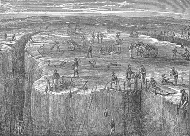 Disocvery of Diamonds at Kimberley