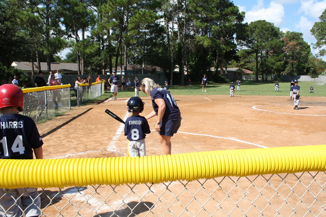 First time playing baseball!