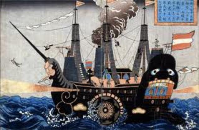 Commodore Perry and the Black Ships