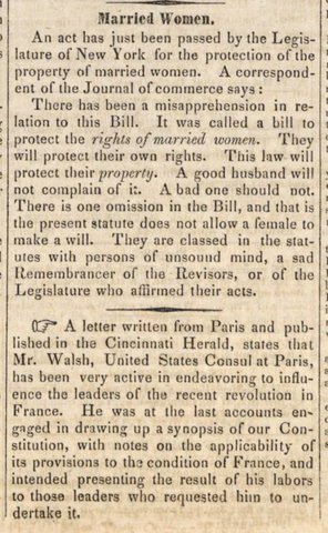 Married Woman's Property Bill