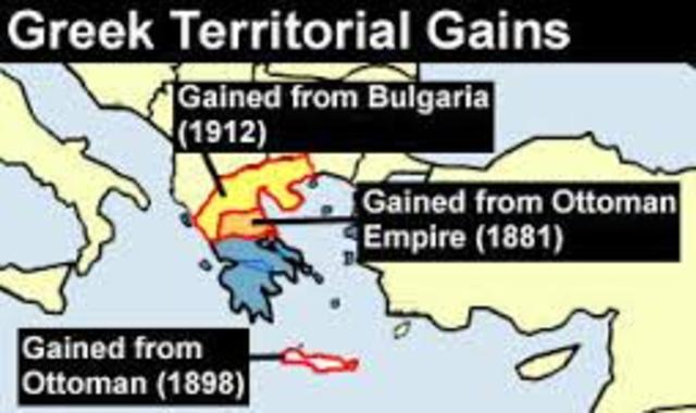 Greeks gain independence from the Ottomans