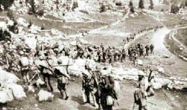 Battles of Isnonzo between Italy and Austria-Hungary