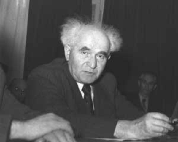 בן גוריון הכריז על מאבק בבריטים