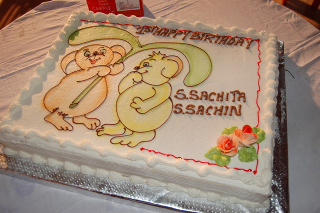 Sachita 1st birthday cake