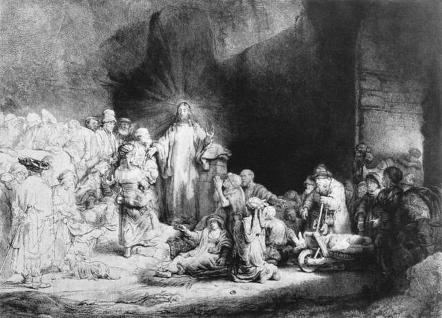 Christ with the Sick around Him, Receiving the Children