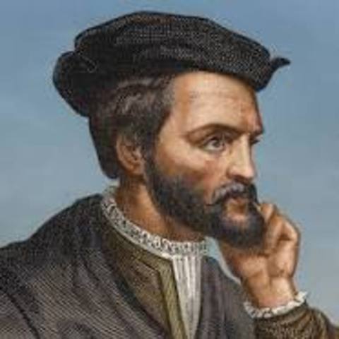 Jacques Cartier claims land in Canada
