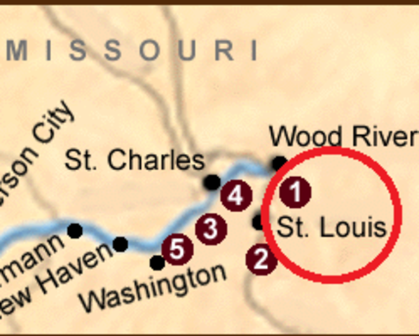 Starting point St. Louis, Missouri