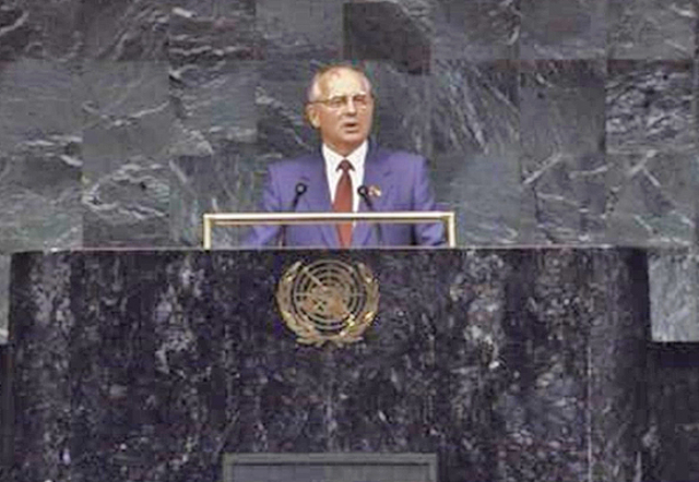 Gorbachev's speech at the UN
