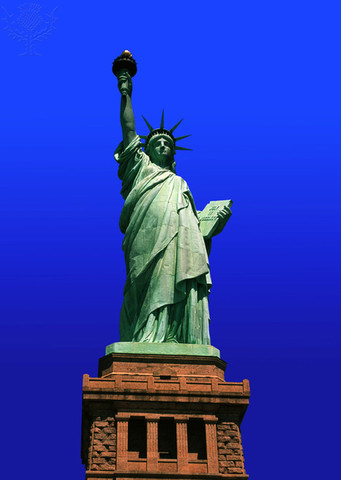 The Statue of Liberty is unveiled