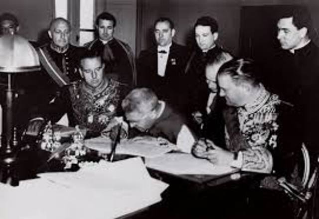 España firma el Concordato con la Santa Sede