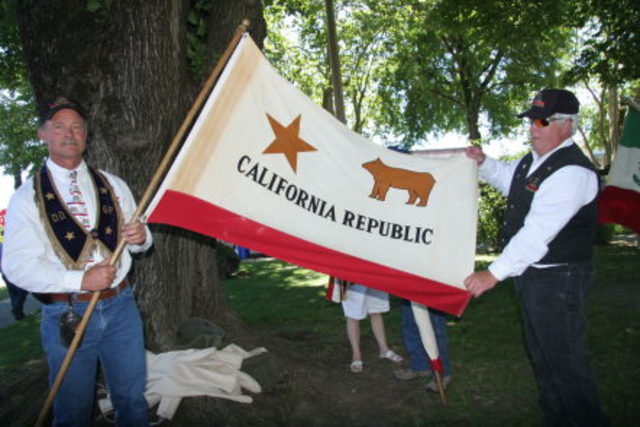 The Bear Flag of The California Republic is Raised in Sonoma