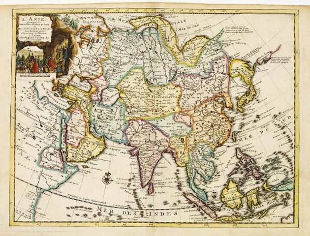 Historical Map of Asia (1728)