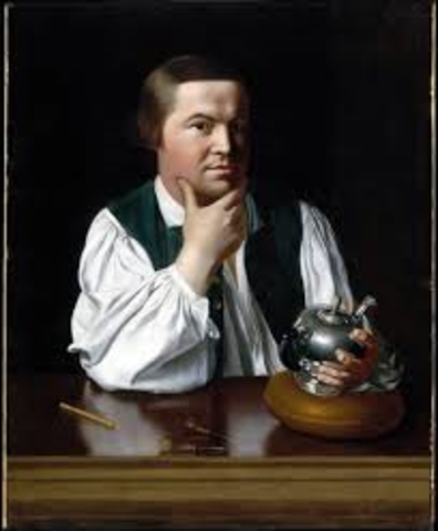 Paul Revere becoms a black smith.