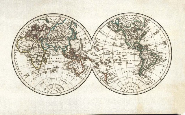 French map of the world (1819)
