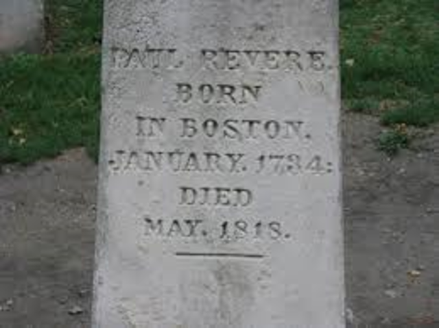 Paul Reveres death