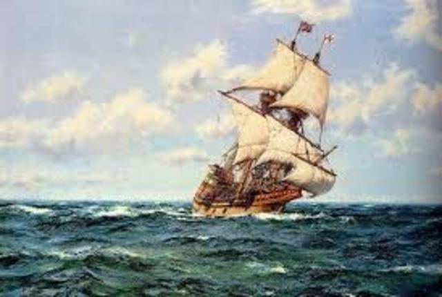 Mayflower leaves England