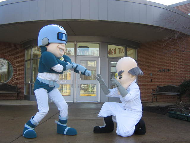 Ace Clean and Professor Grime Visit Oakridge