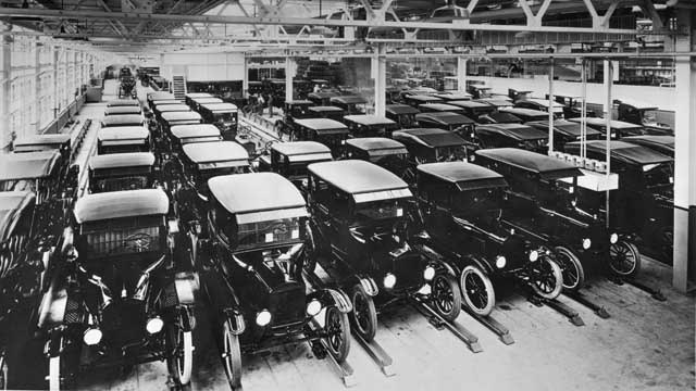 Mass Production begins at Ford Motor Company