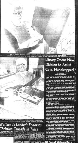 State opens library for blind and disabled patrons