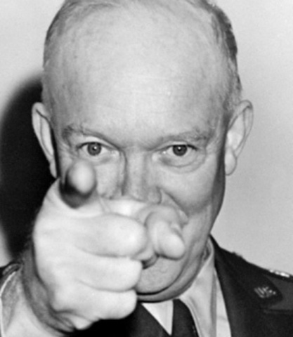 Eisenhower wins by a landslide