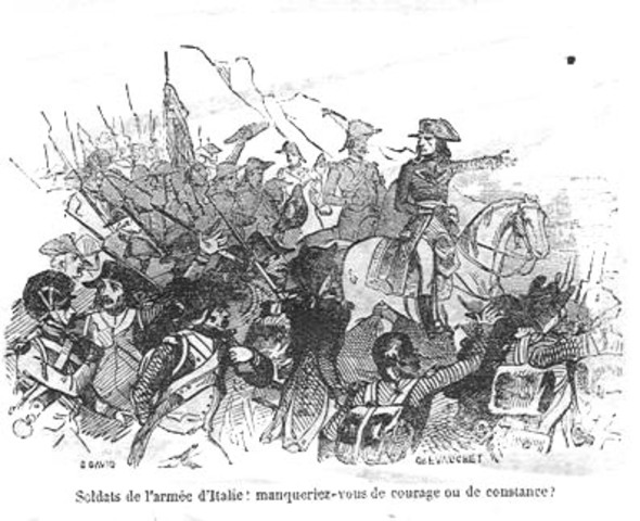 Napoleon named commander in chief of the army in Italy