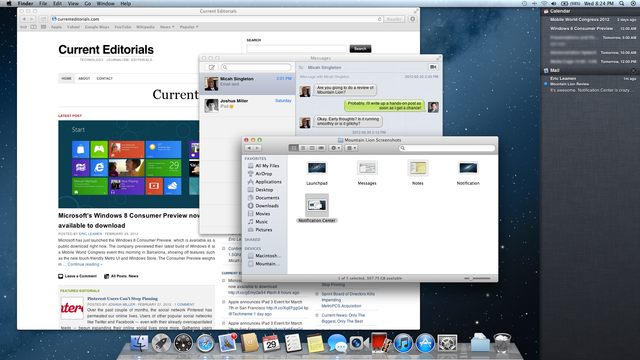 Mac OS X 10.8 "Mountain Lion"