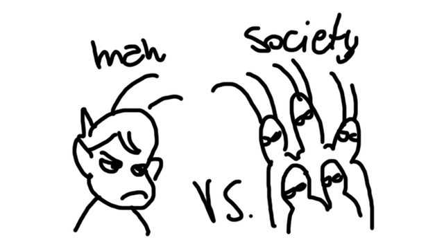 The Conflict Man VS Society