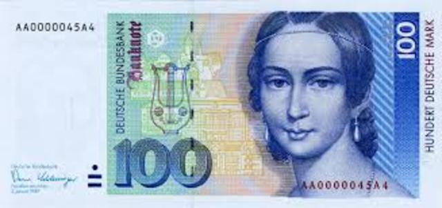 Deutschemark established as common currency in Germany