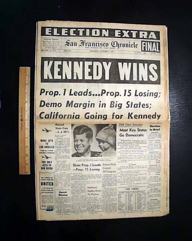 John F. Kennedy wins election