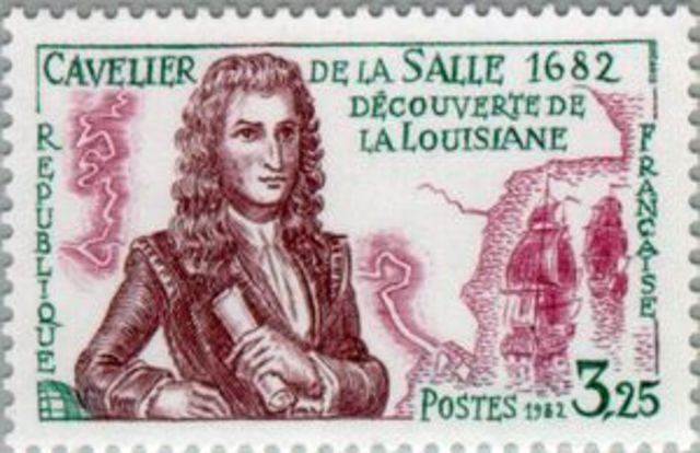 Discovery of Louisiana by De la Salle.