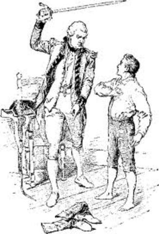 Jackson enlists in the revolutionary army