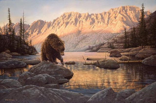 The Corps encounter a grizzly bear