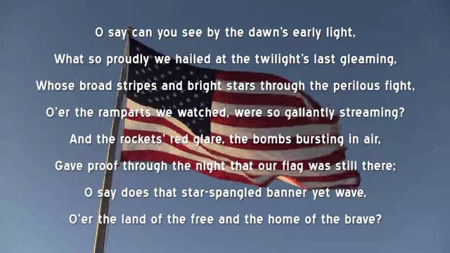 Writing of the Star Spangled Banner