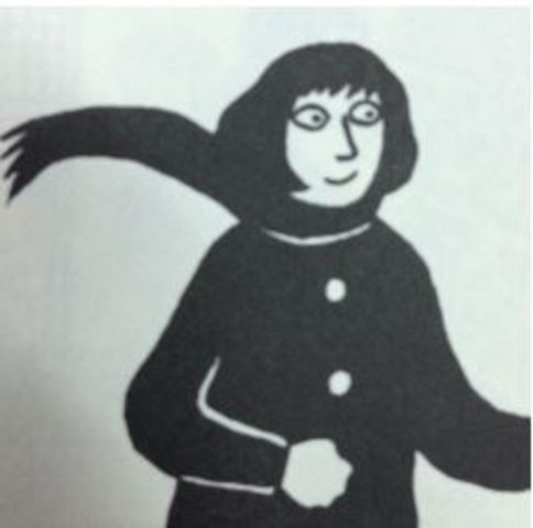 Marji when she first went to Austria