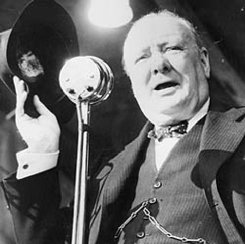 Winston Churchill deliveres Iron Curtian speech