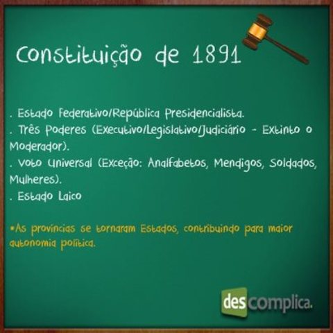 A Constituição de 1891