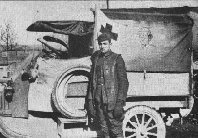 Walt joined the Red Cross Ambulance in World War 1