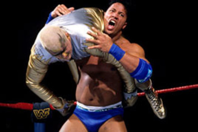 Dwayne defeats Goldust