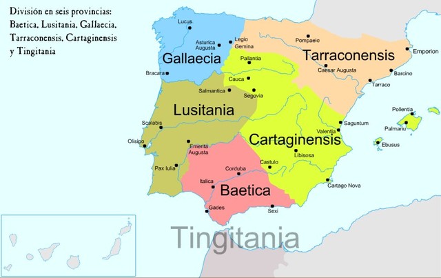 6 provincias en Hispania