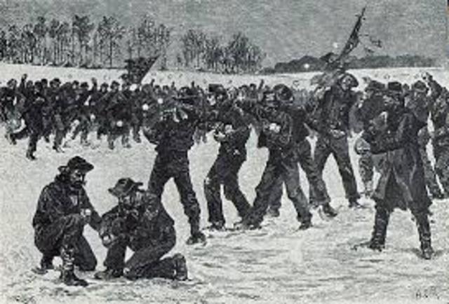 Snow ball fight