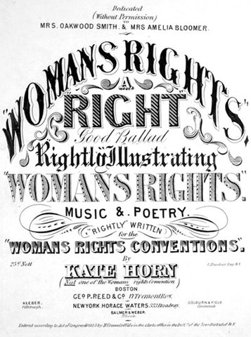 Women’s Rights Convention, Rochester, 1848