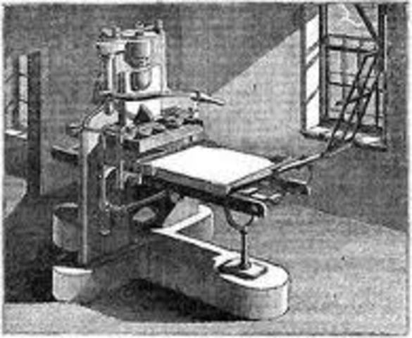 LORD STANHOPE DESARROLLÓ MAQUINA IMPRESORA CONSTRUIDA DE HIERRO FUNDIDO