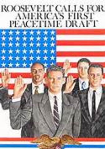 First time Peacetime Draft in US