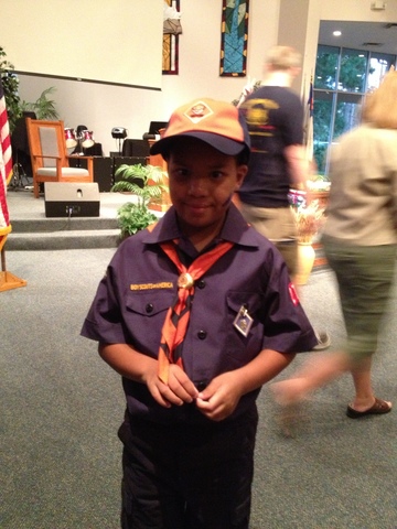 My First Award in Boys Scouts