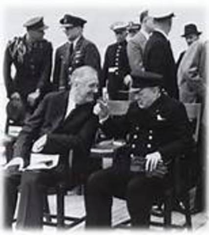 Churchill and FDR issue the Atlantic Charter