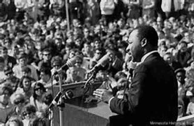 Marting Luther King Speaks Out Against War